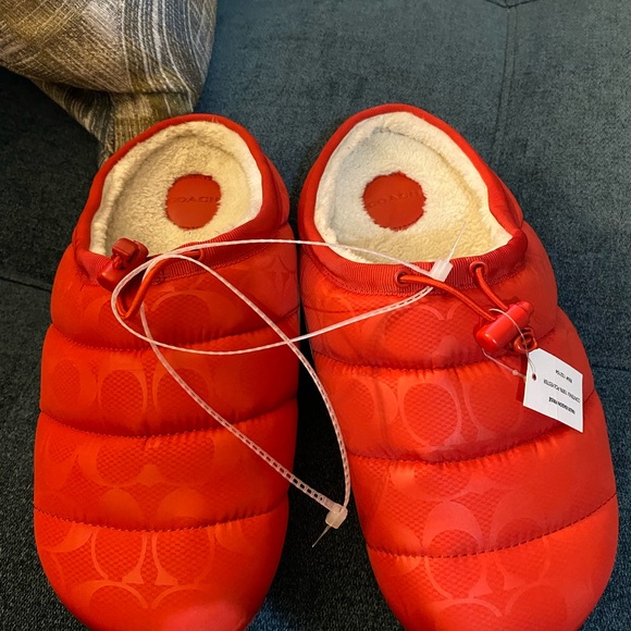 Rachelle Monogram Quilted Nylon Slippers - Picture 9 of 10